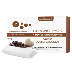 Chrono-pack 7 Barres Croustillantes  Saveur Double Chocolat