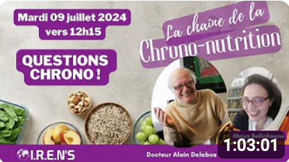 Chrononutrition : Emission du 09/07/2024